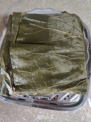 荷葉蒸雞的做法步驟：10