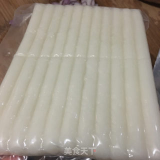 韓式辣醬燴年糕的做法步驟：1