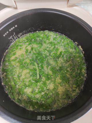 苦麥菜小米粥的做法步驟：8