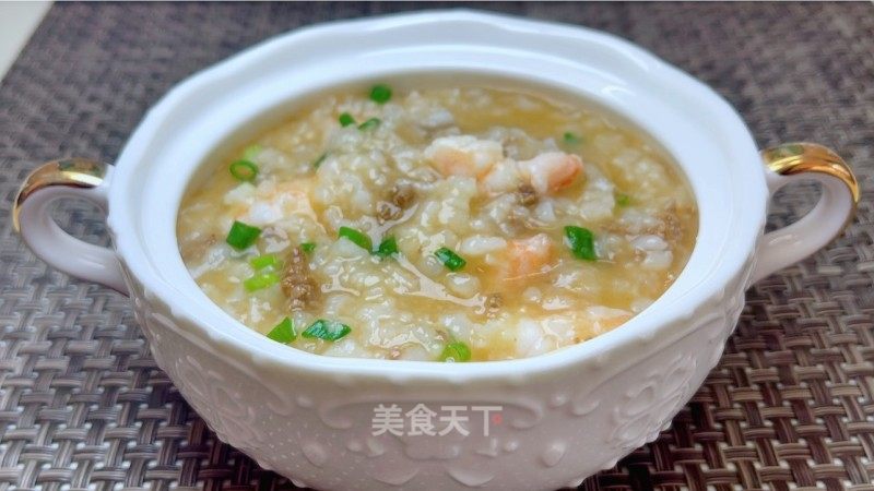 蝦仁牛肉粥的做法