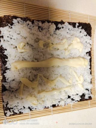 榨菜肉松蝦片壽司的做法步驟：5