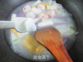 蝦味球冬瓜三色芝士年糕的做法步驟：5