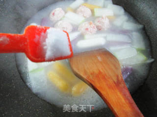 蝦味球冬瓜三色芝士年糕的做法步驟：4