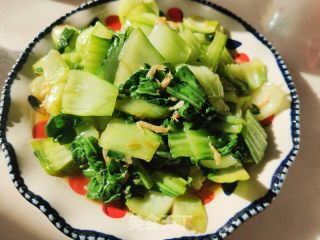 清炒小油菜的做法步驟：7