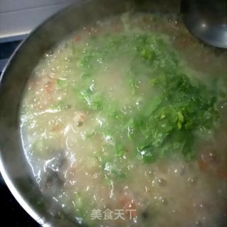 奶白菜海鮮粥的做法步驟：17