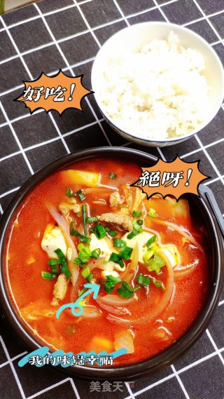 泡菜豆腐湯的做法步驟：14