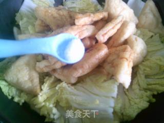 油三角燒娃娃菜的做法步驟：5