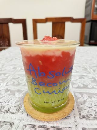 夏日限定青提西瓜養樂多的做法步驟：5