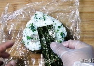 咸蛋黃肉松芝士飯團的做法步驟：10