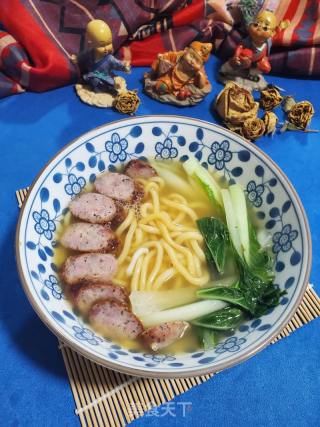 黑椒香腸煮烏冬面的做法步驟：10
