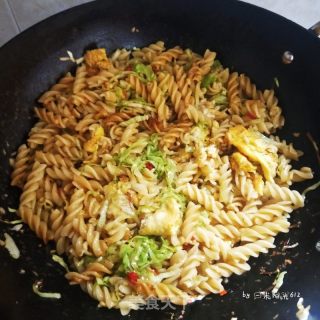 雞蛋炒意面的做法步驟：12