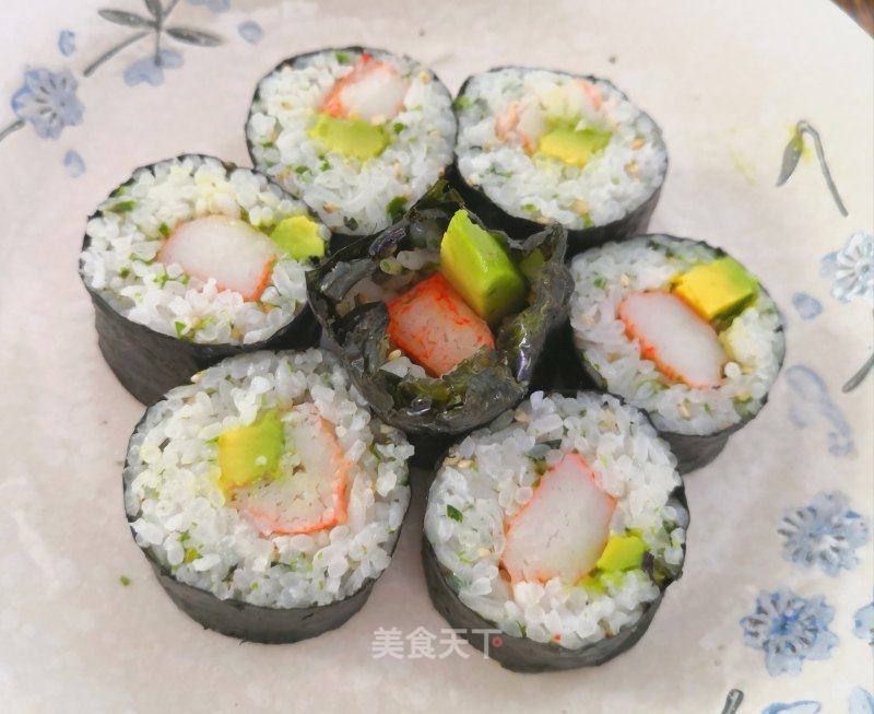 蟹柳牛油果壽司的做法