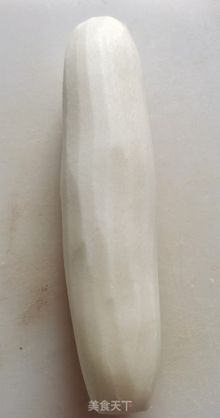 韓式泡白蘿卜的做法步驟：1