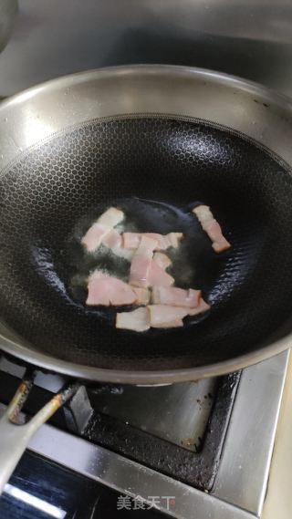 泡菜培根芝士炒飯的做法步驟：6