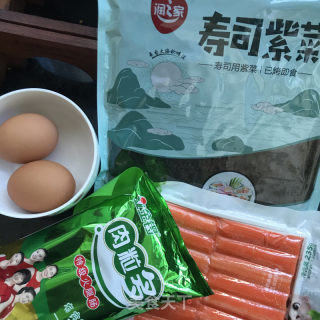 玉米火腿紫菜包飯的做法步驟：2