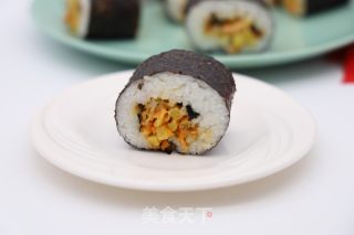 榨菜肉松蝦片壽司的做法步驟：13