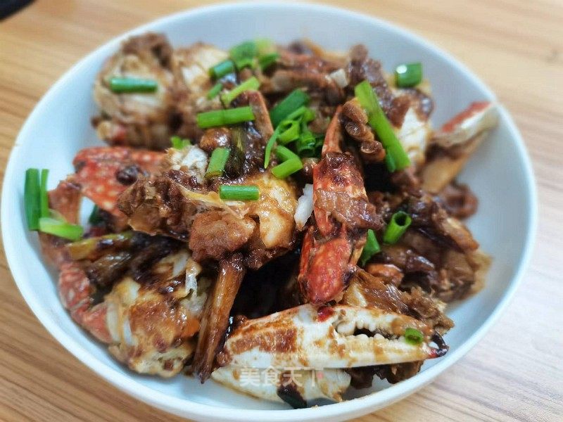 紅燒小紅膏蟹的做法