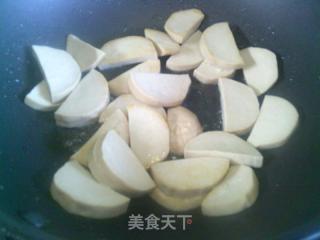 咸菜蘑菇煮圓素雞的做法步驟：4