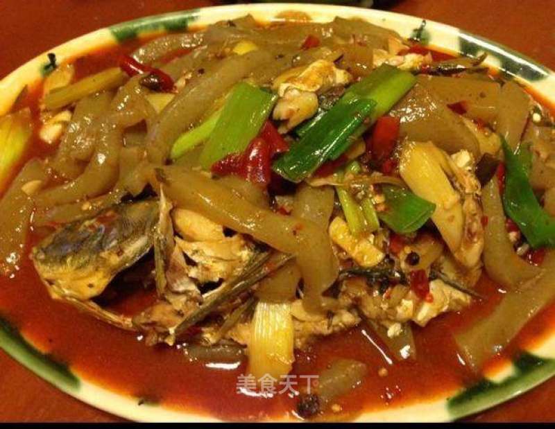 徽派魔芋燒魚的做法