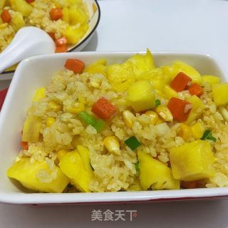 菠蘿炒飯的做法步驟：11