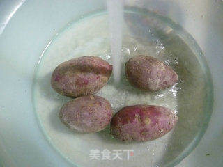 脆皮紫薯的做法步驟：2