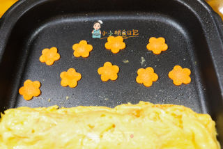 9個月以上輔食胡蘿卜花朵厚蛋燒的做法步驟：8