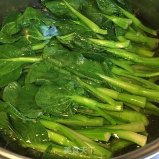 蒜蓉澆汁菜芯的做法步驟：5