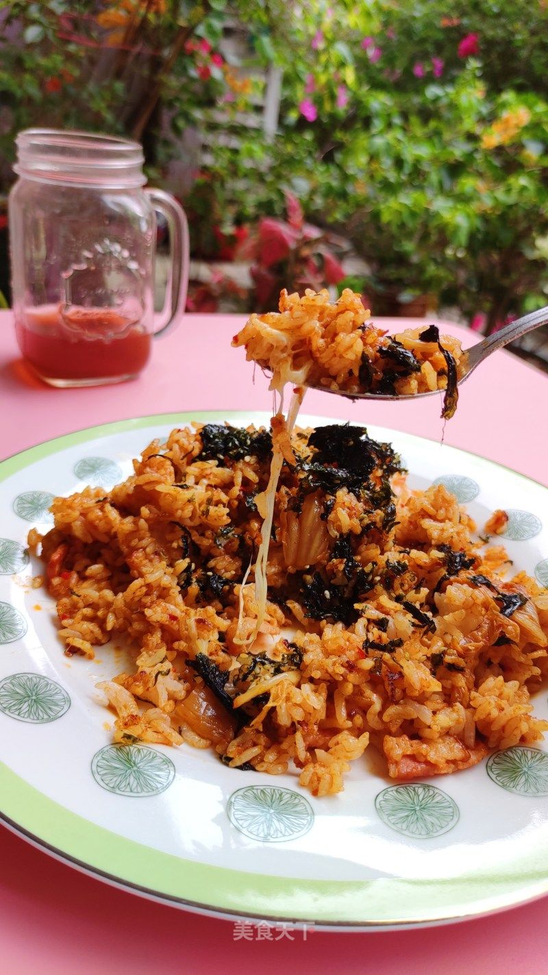 泡菜培根芝士炒飯的做法