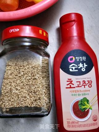 韓式拌飯的做法步驟：2