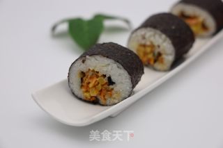 榨菜肉松蝦片壽司的做法步驟：12