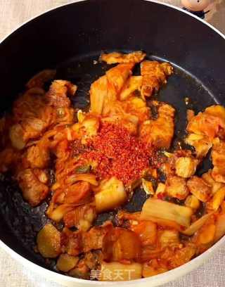 韓式泡菜豆腐湯的做法步驟：3