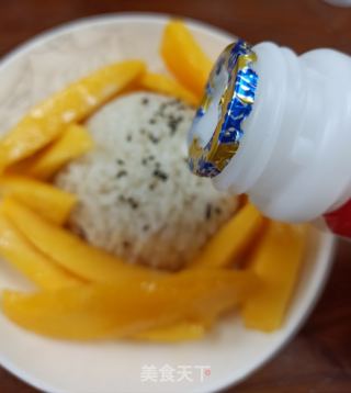 椰汁芒果糯米飯的做法步驟：8