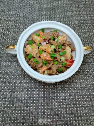 蝦仁炒牛肉的做法步驟：15