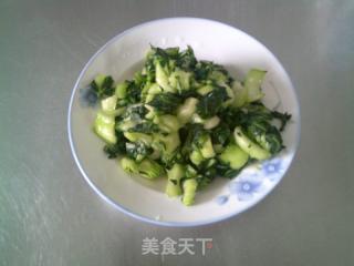 毛豆炒手捏菜的做法步驟：7