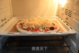 無油脆底雜蔬披薩的做法步驟：7