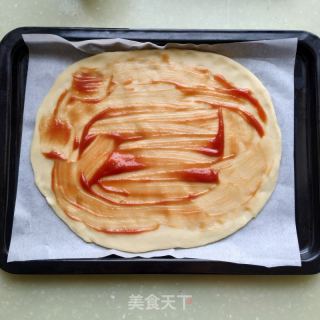 火腿蔬菜披薩的做法步驟：11