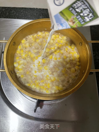 奶香玉米燕麥粥的做法步驟：8