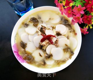 肉末雪菜年糕的做法步驟：8