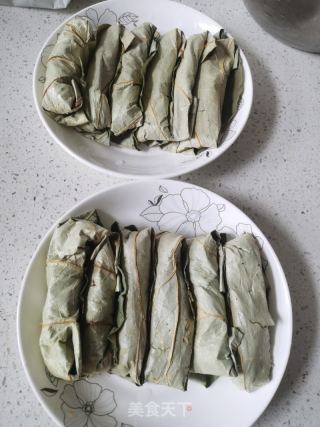 荷葉蒸五花肉的做法步驟：7