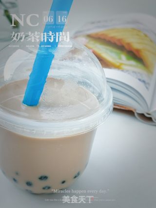 珍珠奶茶的做法步驟：11