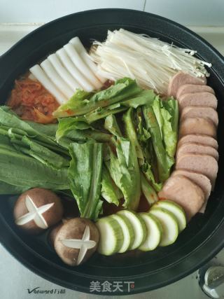 部隊鍋的做法步驟：4