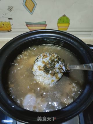 菜干咸骨粥的做法步驟：7