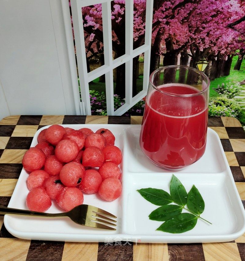 西瓜球西瓜飲的做法