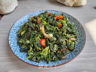 醬肉炒野芝麻的做法步驟：7