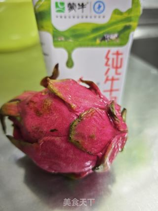 火龍果奶昔的做法步驟：1
