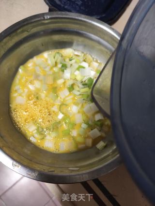 大蔥煎雞蛋的做法步驟：4