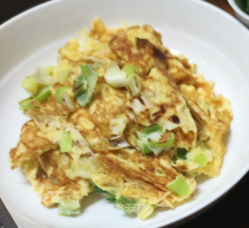 大蔥煎雞蛋的做法