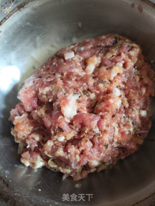 倒篤菜蒸肉餅的做法步驟：5