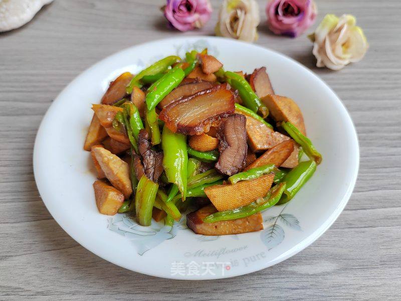 醬肉炒線椒豆干的做法