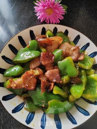 青椒炒肉的做法步驟：7